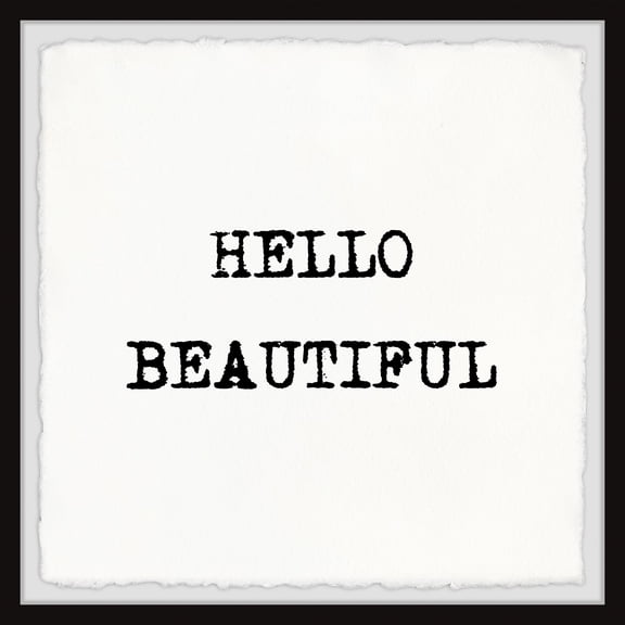 Marmont Hill Hello Beautiful III Framed Wall Art