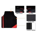 thumbnail image 4 of Tuqiang Tapis de Sol pour Voiture for INFINITI for Q70 Velours-Performance Suède Noir et Rouge, 4 of 5