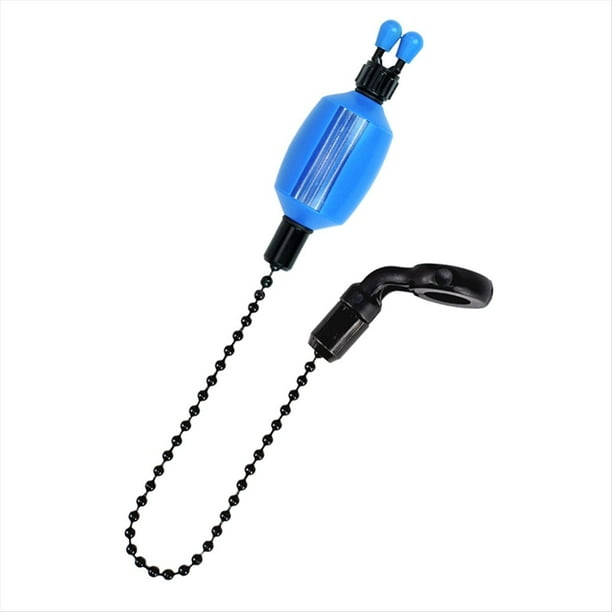 Alarma de Mordida para Pesca de Carpas, de Plástico Transparente con Clips de Seguridad para la Línea, Accesorios de Pesca de Carpas, Color Azul.