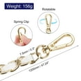 thumbnail image 2 of Purse Chain Strap, 47 Inch Iron Chain Strap Adjustable Chains Replacement for Wallets Clutch Bags White/Gold Tone, 2 of 5