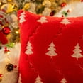 thumbnail image 4 of Christmas Tree Embroidered Throw Pillows Set of 2 Packs, Winter Soft Fluffy Christmas Decorative Throw Pillow Covers Decor for Home Sofa Couch Bed Room, 4 of 6