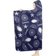 thumbnail image 2 of Family Couple Wearable Hooded Blanket Cozy Plush Blanket Adults Women Men Gift Winter Spring Warm Oversized Blankets, 2 of 3