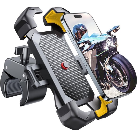 Soporte para teléfono para motocicleta JOYROOM 2025 Auto Lock amarillo