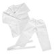 thumbnail image 3 of 1 juego de uniforme de karate profesional para niños y adultos, traje de entrenamiento de artes marciales con cinturón, ideal para practicar karate y taekwondo, blanco M, 3 of 7