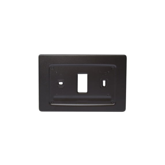 BLENKL Aluminum Decorative Wall Plate Mount for Emerson Smart Home WiFi Thermostat (Non-Touch Screen, Black)