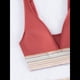 thumbnail image 5 of Bikini de Dos Piezas para Mujer, Cintura Alta, Cuello Halter, Traje de Baño, Color Rojo Ladrillo, Talla S, 5 of 7