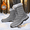 Grey, variant on Men's Snow Boots Outdoor Rubber soles Non slip Hiking Boots Winter Waterproof And Keep Warm Fluff Mid Calf Boots Winter Shoes Botines Tenis