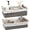 Grey, variant on NTGFU Set Of 2 Wicker Baskets for Organizing with Handle, Decorative Bins for Countertop, Toilet Paper Basket for Toilet Tank Top, Small Baskets Set - Grey