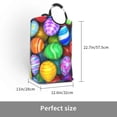 thumbnail image 3 of Bingfone Colorful Easter Eggs1 Laundry Hamper,Large Canvas Fabric Lightweight Storage Basket Toy Organizer Dirty Clothes Collapsible, 3 of 6