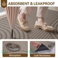 thumbnail image 4 of Front Door Mat 17''x30'', Brown Absorbent Muddy Dirt Resist Washable Non Slip Low-Profile Indoor Doormat, Easy Clean Welcome Entryway Door Mats, 4 of 9