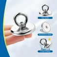 thumbnail image 6 of Magnetic Hooks Heavy Duty 100 LBS Pulling Force 10 Pack, 6 of 7