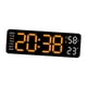 thumbnail image 2 of Reloj de pared Digital Macarena Reloj de pared digital moderno Naranja Negro Claro, 2 of 8