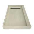 thumbnail image 5 of Tile Redi Rt4260r-Pvc Redi Trench 60" X 42" Rectangular Shower Base - Grey w/ Matte Black, 5 of 7