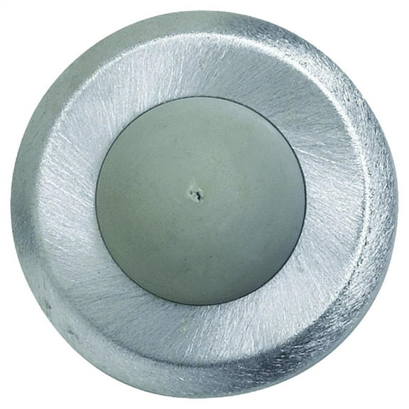 Convex Wall Bumper, 2.5" X 0.75" X 2.5", Satin Chrome/gray | Bundle of 5 Each