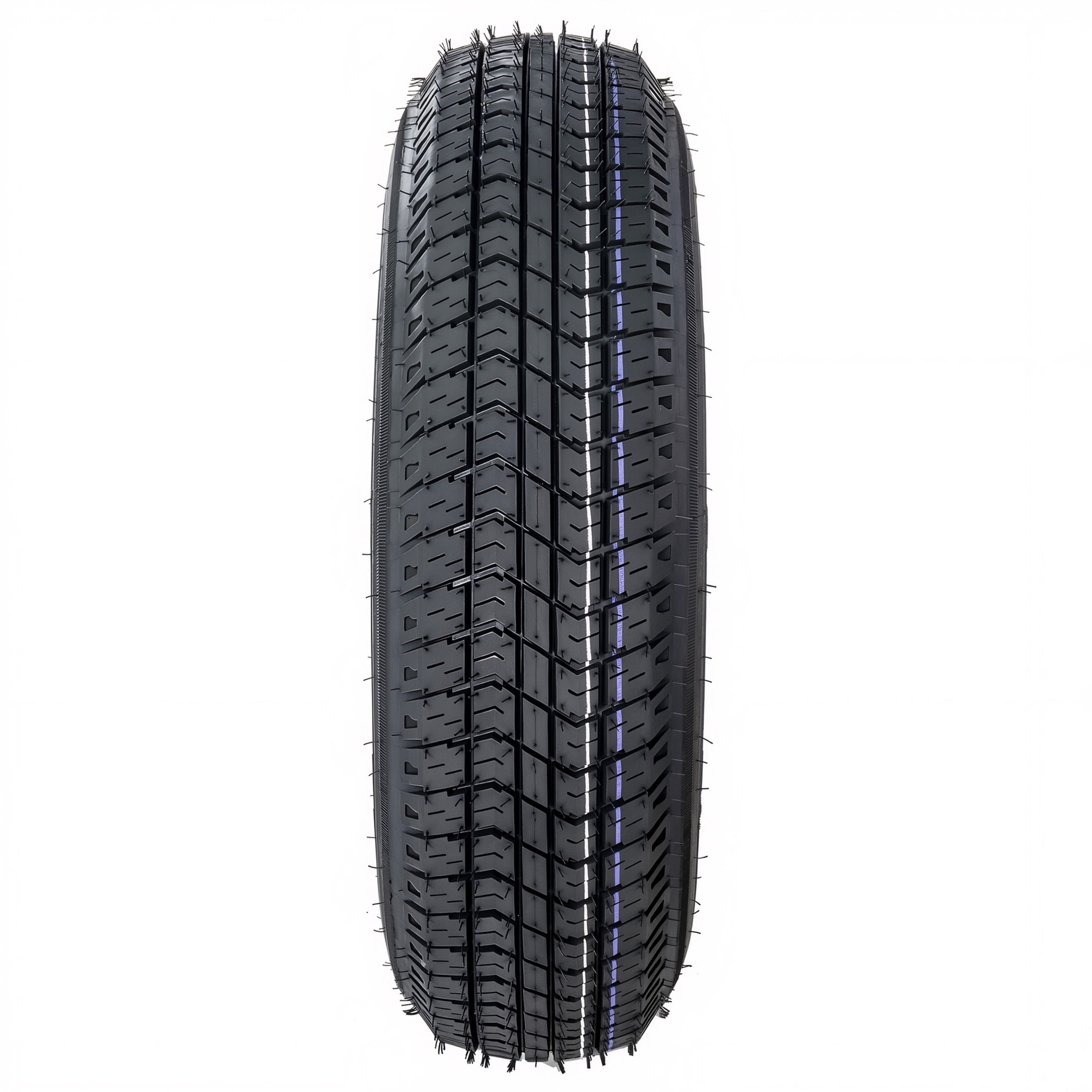 Noble House 24" x 7" Trailer Tires and Wheel, 6-Ply Heavy Duty for Boat, Utility, or Lawn Trailer, Black, Set of 2