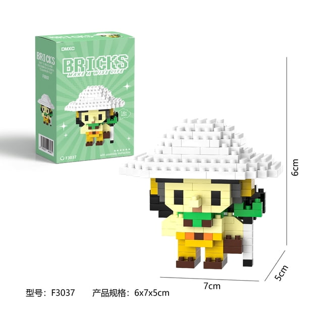 Anime Pirate Crew Character Building Blocks Set, Luffy Zoro Nami Usopp Style Action Figure Models, DIY Assembled Educational Collectible Toy Birthday Gift for Kids