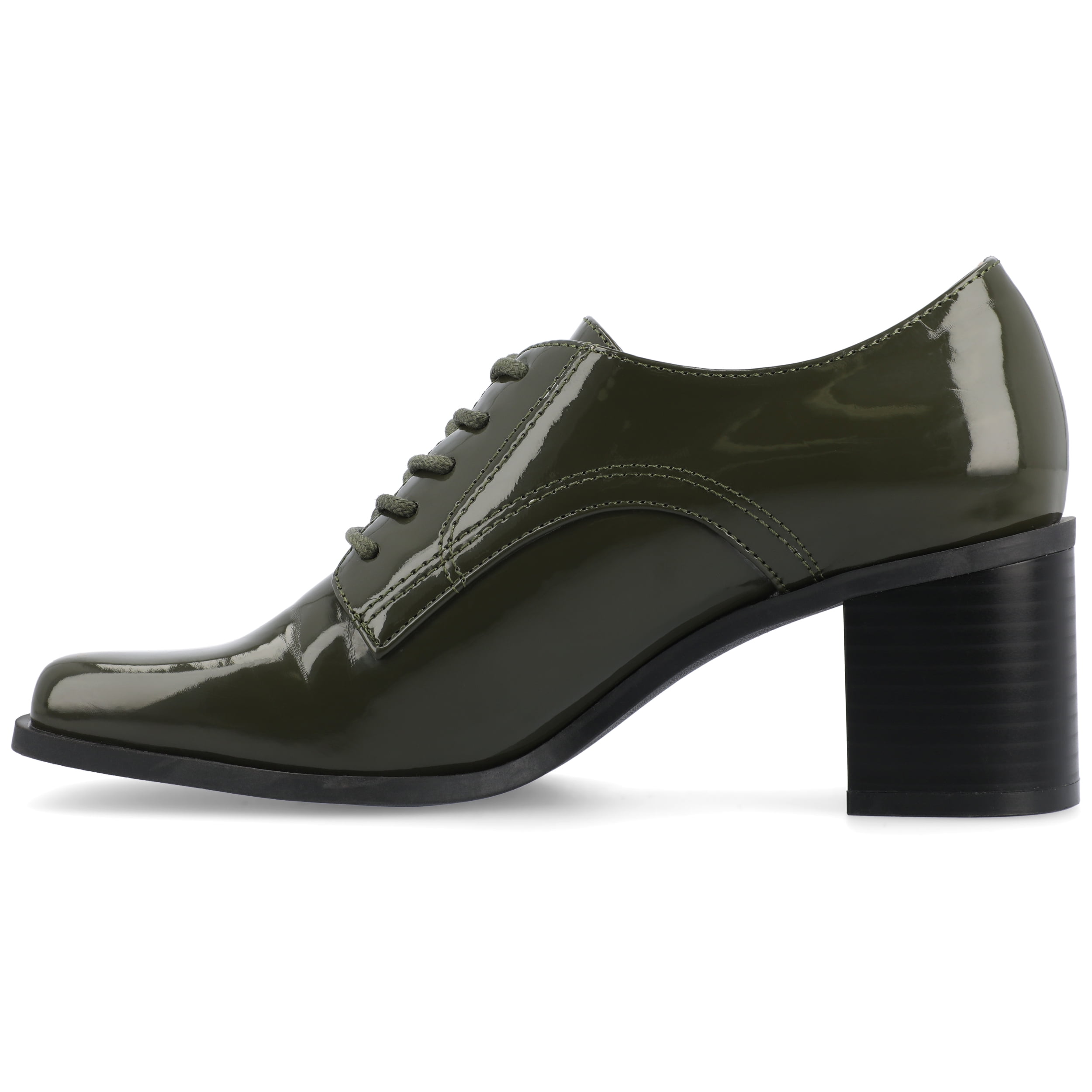 Journee Womens Sylvan Lace Up Square Toe Pumps