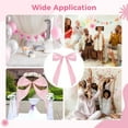 thumbnail image 6 of Large Bow Themed Party Decorations, Pink Satin Bow Decor for Weddings, Parties & Birthdays, 100 x 70 in, Elegant Satin Material, Easy to Install, Bridal Supplies, 6 of 6