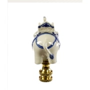 Finial Showcase Porcelain 1.25 Finials, Gold/White/Blue
