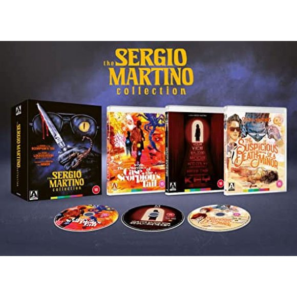 La Collection Sergio Martino ( la coda dello scorpione / Il tuo vizio una stanza chiusa e solo io ne ho la chiave / Morte sospetta di una minorenne ) [ Blu-Ray, Reg.A/B/C Import - United Kingdom ]