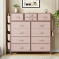 thumbnail image 5 of LainTene Fabric Dresser with 12 Drawers Dresser for Bedroom Chests of Drawers Storage Tower for Living Room, Pink, 5 of 10
