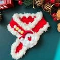 thumbnail image 6 of SCNOR Pet Christmas Scarf for Small Dogs Cats, Adjustable Knit Cotton Holiday Collar Scarf 5-13 lbs Festive Red, 6 of 6