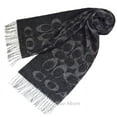 thumbnail image 3 of Coach Signature Logo Muffler Scarf F36808 (Black/Grey), 3 of 5