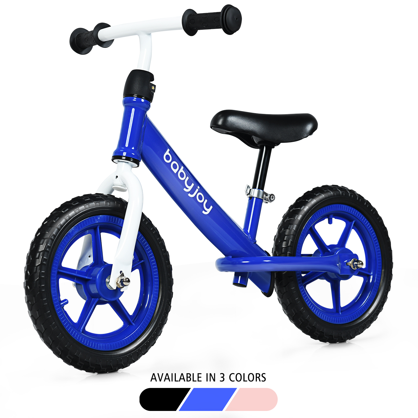 Topbuy Kids No Pedal Training Balance Bike with Adjustable Seat &EVA