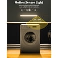 thumbnail image 2 of Under Cabinet Lighting, Motion Sensor Lights Indoor Plug in, 16" 12V LED Under Counter Super Bright  for Kitchen/Hallway/Toilet/Garage/Closet(Warm White/3000K), 2 of 6
