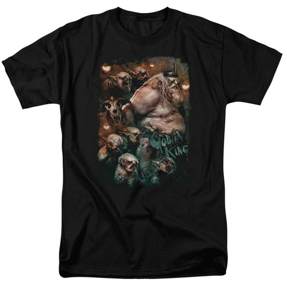 The Hobbit Goblin King S/S Adult 18/1 T-Shirt Black