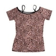 thumbnail image 3 of Camiseta de Salón Complimentos Fibra de Poliéster Vestuario de Práctica Duradero Baoblaze Tops de baile latino, 3 of 8