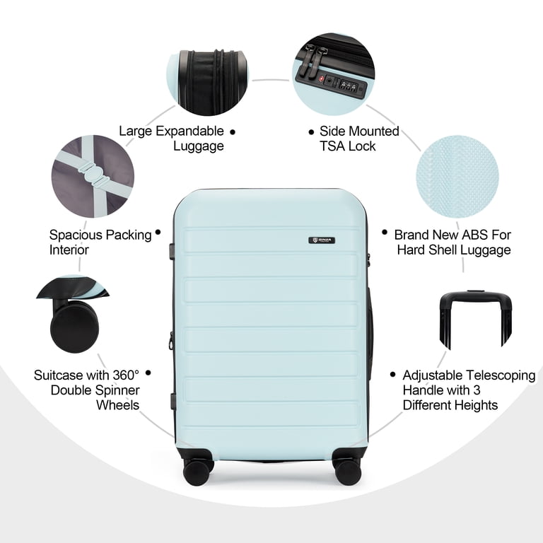Ginza Travel 28-Inch Expandable Spinner Suitcase with TSA Lock