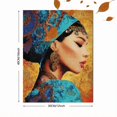 thumbnail image 3 of UXIEQU Oriental Woman Portrait Diamond Painting Canvas Wall Art 15.75x11.81 Inches, 3 of 8
