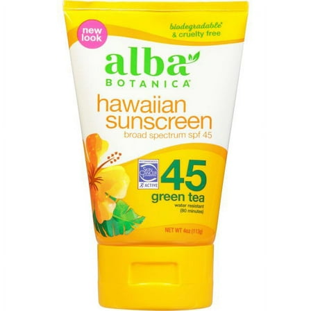 Alba Botanica Hawaiian Sunscreen Lotion SPF 50, Island Vibe, 3 fl oz - 2 Pack