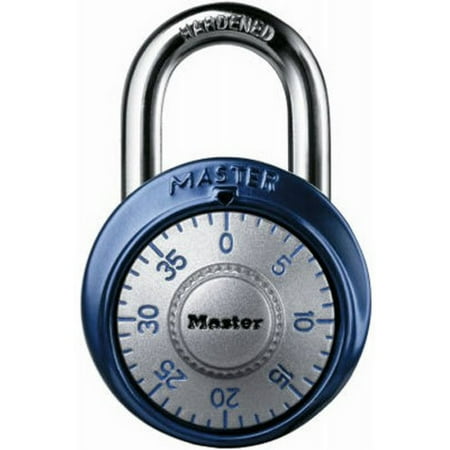 - Master Lock Padlock 1561DAST Combination Dial with Aluminum Cover, 1-7/8in (48mm) Wide, Assorted Colors