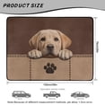 thumbnail image 7 of COEQINE Universal Car Trunk Mat All Weather Cargo Liner Floor Mat with Non-Slip Backing Scratch-proof Pet Cargo Mat Suitable for Most Car Models, Labrador Retriever Paw Brown, 7 of 7
