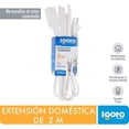 thumbnail image 4 of Extensión Eléctrica Domestica 2m Blanca 2X16 Awg 5 Piezas Igoto Doméstica, 4 of 5