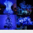 thumbnail image 6 of Syenll Outdoor Solar String Lights, 39ft 100 LED Solar Christmas Fairy Lights for Patio Garden Party Decoration, Blue, 6 of 8