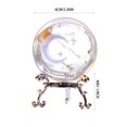 thumbnail image 3 of Bdday Engraved Decorative Crystal Sphere With Metal Base Astronomic Glass Ornament, 3 of 6