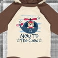 thumbnail image 4 of Inktastic New to the Crew Baby Boy Boys Long Sleeve Baby Bodysuit, 4 of 5