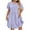 Purple, variant on Xixinqiwan Women Dress,Women's Plus Size Babydoll Summer Dresses Crew Neck Short Sleeve Flowy Mini Sun Dresses for Beach & Daily Wear