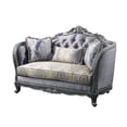 thumbnail image 4 of ACME Ariadne Fabric Tufted Loveseat with 3 Pillows in Platinum Gray, 4 of 5