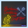 thumbnail image 2 of Handmadetneonsign Barbecue Cocktail And Craft Beer Neon Sign, BBQ Led Sign, Restaurant Wall Art Light, House Wall Decor 78115, 2 of 5