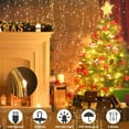 thumbnail image 3 of 300 LED Window Curtain String Twinkle Light, 9.8x9.8 Feet USB Plug in 8 Lighting Modes LED Fairy String Lights with Remote Control for Christmas Bedroom, Indoor, Outdoor,Garden Weddings, Party, Décor, 3 of 7