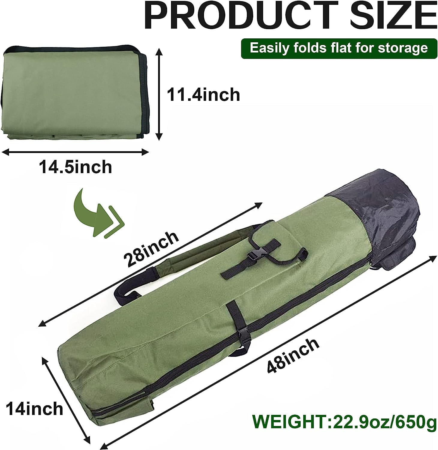 OROOTL Waterproof Fishing Pole Bag with 5 Rod Holder, Travel Tackle Box and Gear  Organizer - Walmart.com