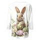 thumbnail image 2 of TaTaai Women Casual Loose Pullover Top Easter Print Three Quarter Sleeve Crew Neck Stylish Ladies Spring Outdoor Gathering Wear No Fading Soft Comfortable High-Rated Fashion T-Shirt Gift, 2 of 5