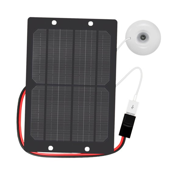 Tnarru Mini Solar Panel Humidifier Solar Panel with Humidifier Easy to Use, USB Mini Atomization Spray Humidifier for Outdoor Home Single 5W