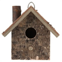 Hanging Birdhouse for Outside,Moisture Proof Hanging Type Wooden Bird House Bird Resting Place Pet Supplies Accessories for Hummingbird Wren Finch Sparrow Swallow