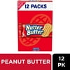 Nutter Butter Peanut Butter Sandwich Cookies, 12 Packs (4 Cookies Per Pack)