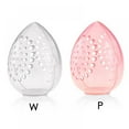 thumbnail image 4 of Makeup Sponge Storage Case Multi-hole Moisture-proof Transparent Beauty Sponge Holder Cosmetic Container Stand Teardrop-shaped, 4 of 7